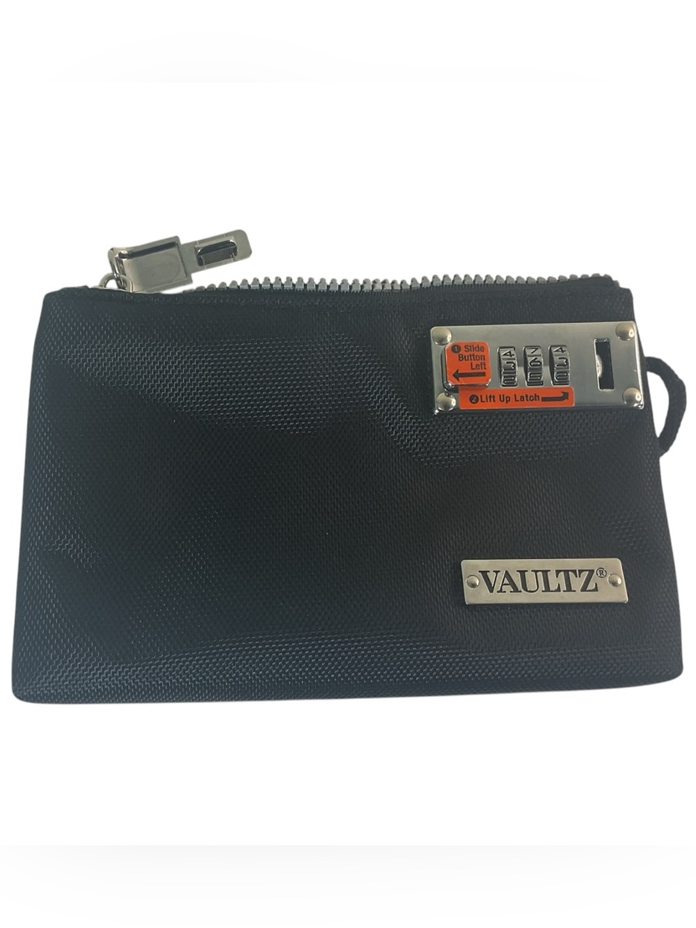 Vaultz Locking Zipper Pouch Black 3-Digit Combination Security Cash Bag